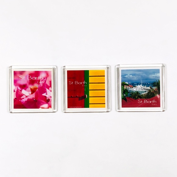 Trio of St Barts Fridge Magnets - Picture 1 of 4